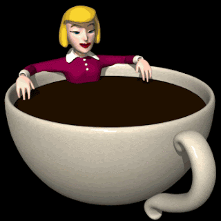 lady chilling in a coffee