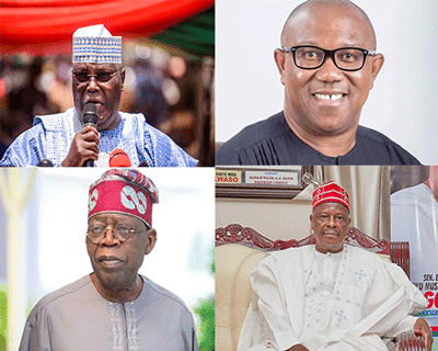 An Analysis of the 2023 Candidates for the Office of the President of the Federal Republic of Nigeria (Tinubu, Atiku, Peter Obi and Kwankwaso)