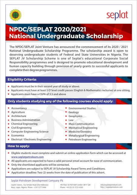 NPDC Scholarship
